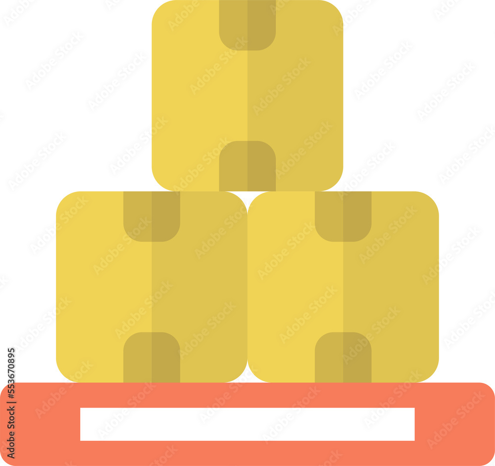 parcels and post boxes illustration in minimal style parcels and post boxes illustration in minimal style
