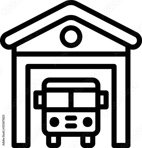 Shed Vector Icon Design Illustration