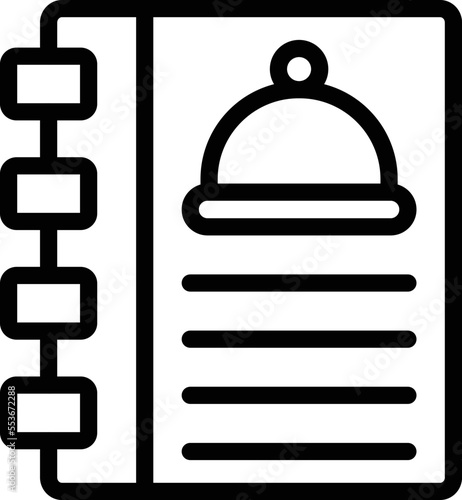 Cookbook Vector Icon Design Illustration