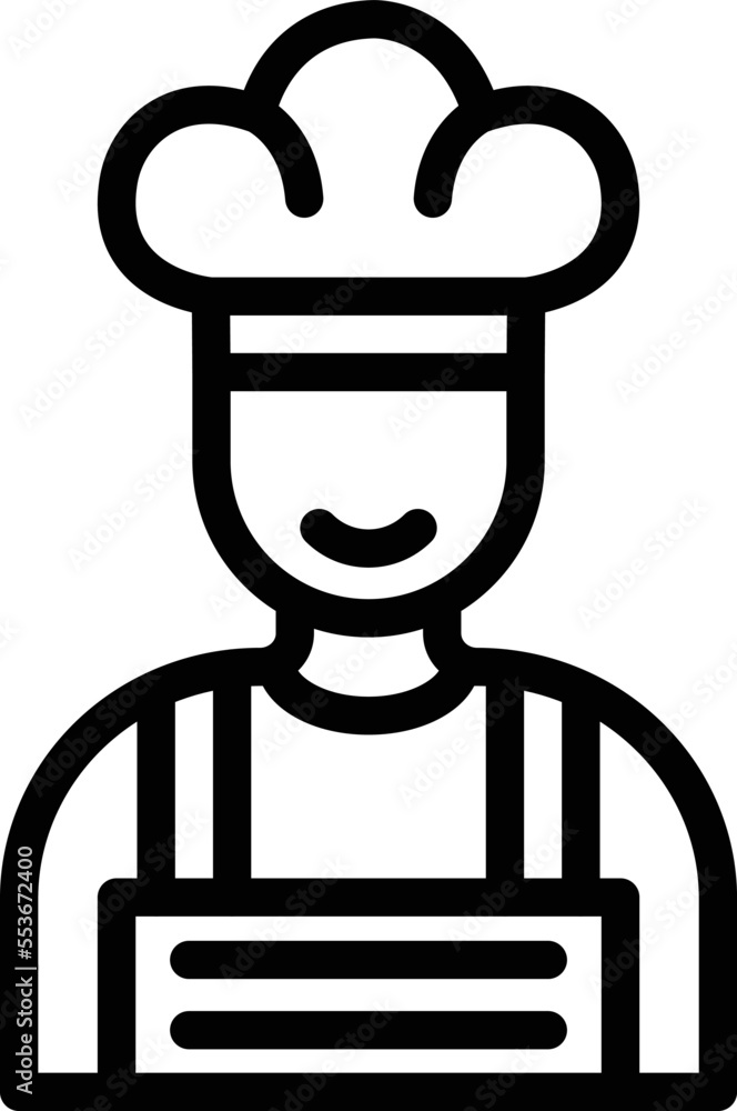 Male Chef Vector Icon Design Illustration Male Chef Vector Icon Design Illustration