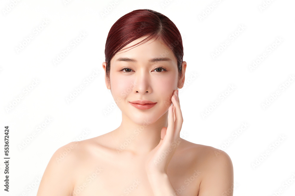 Beautiful young asian woman with clean fresh skin on white background, Face care, Facial treatment, Cosmetology, beauty and spa, Asian women portrait. Beautiful young asian woman with clean fresh skin on white background, Face care, Facial treatment, Cosmetology, beauty and spa, Asian women portrait.