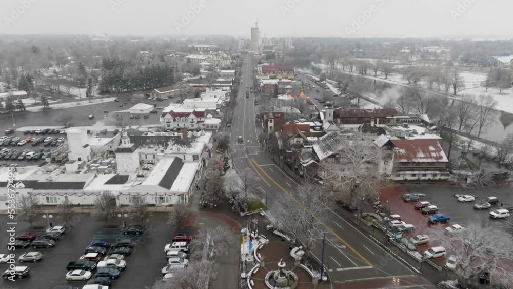 Frankenmuth Michigan straight down main street Frankenmuth Michigan straight down main street