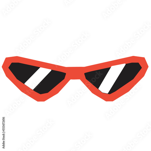 Sunglasses vector illustration in flat color design