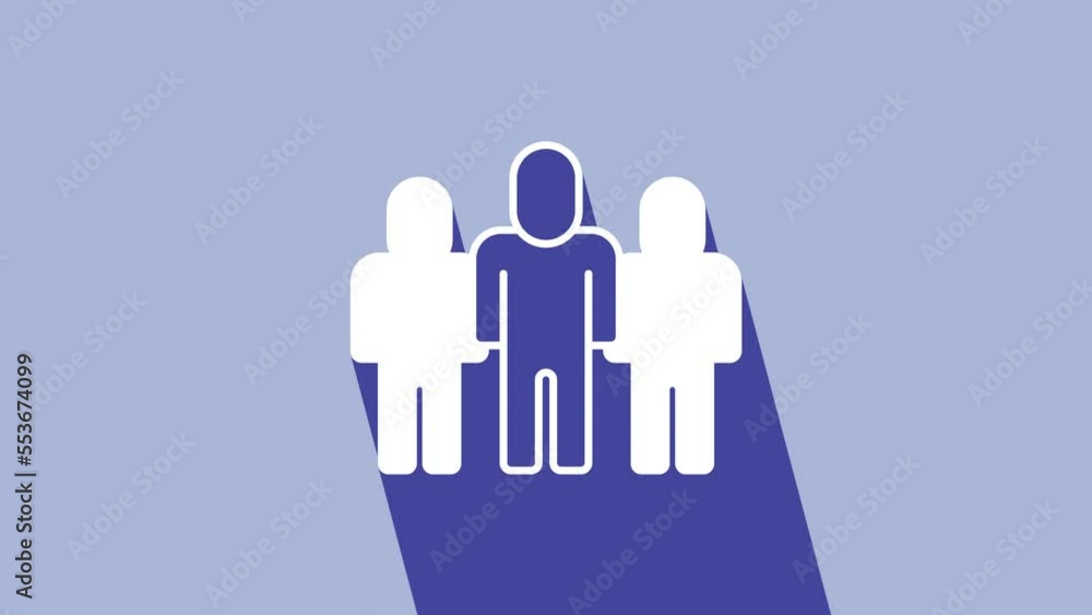 White Project team base icon isolated on purple background. Business analysis and planning, consulting, team work, project management. Developers. 4K Video motion graphic animation White Project team base icon isolated on purple background. Business analysis and planning, consulting, team work, project management. Developers. 4K Video motion graphic animation