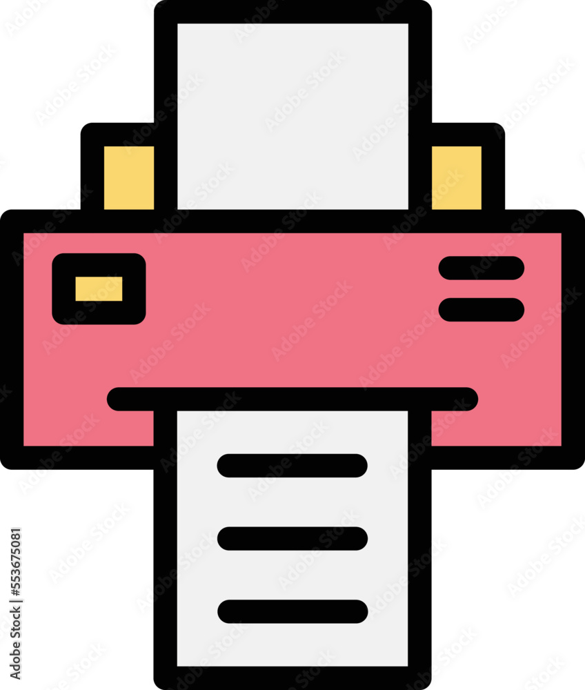 Printer Vector Icon Design Illustration Printer Vector Icon Design Illustration