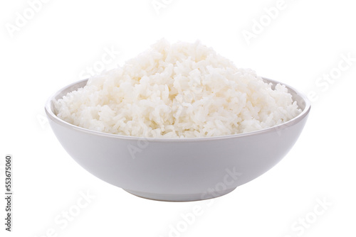 Rice in a bowl on transparent png
