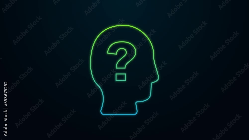 Glowing neon line Worker icon isolated on black background. Business avatar symbol user profile icon. Male user sign. 4K Video motion graphic animation Glowing neon line Worker icon isolated on black background. Business avatar symbol user profile icon. Male user sign. 4K Video motion graphic animation