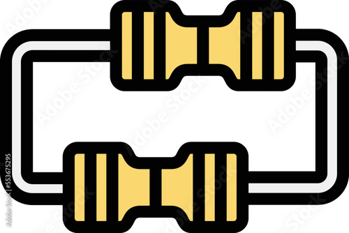 Resistance Vector Icon Design Illustration