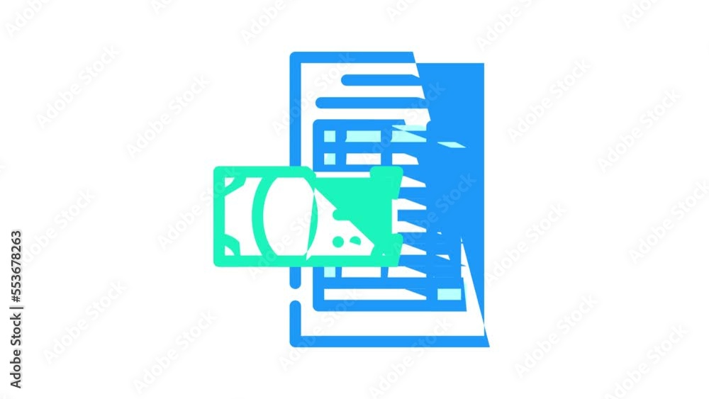accounting table color icon animation accounting table color icon animation
