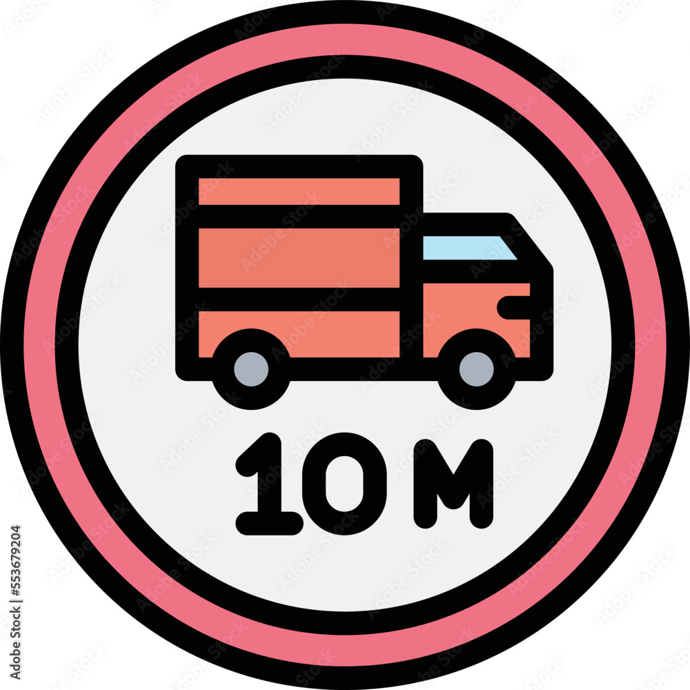Length limit Vector Icon Design Illustration Length limit Vector Icon Design Illustration