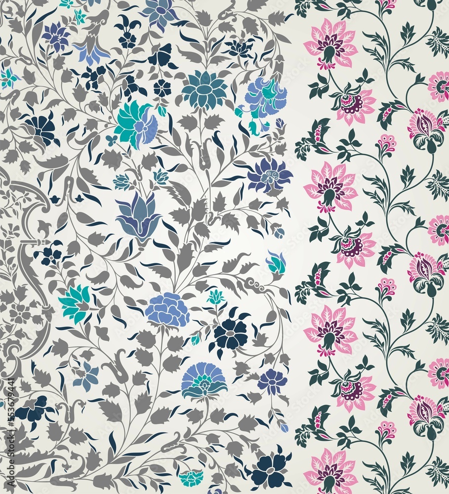wedding card design, traditional paisley floral pattern , royal India wedding card design, traditional paisley floral pattern , royal India