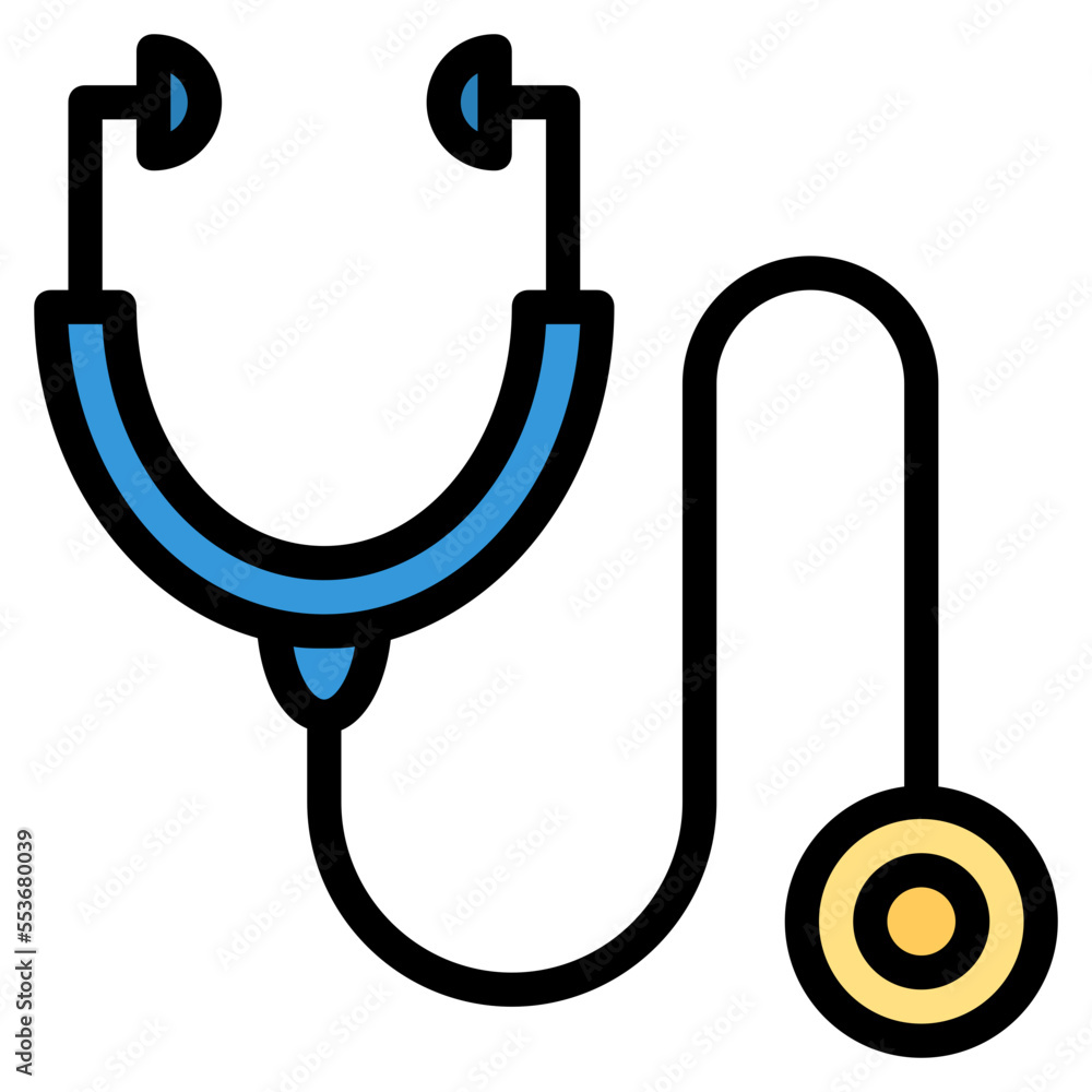 stethoscope filled outline icon stethoscope filled outline icon