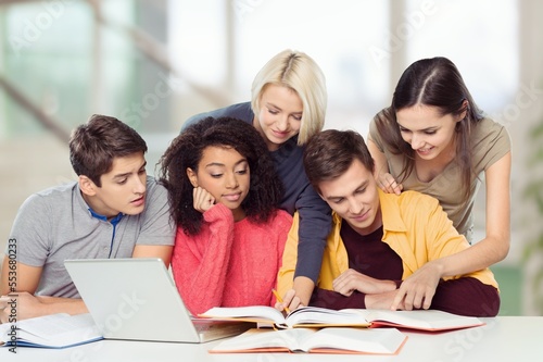 Young smart student study, school concept