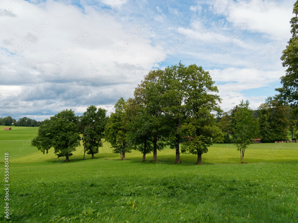 Gmund am Tegernsee - Rundtour Seeglas am Nordufer des Tegernsees nach Niemandsbich und Ostin in einer Landschaft aus grünen Alm und Hügeln Gmund am Tegernsee - Rundtour Seeglas am Nordufer des Tegernsees nach Niemandsbich und Ostin in einer Landschaft aus grünen Alm und Hügeln