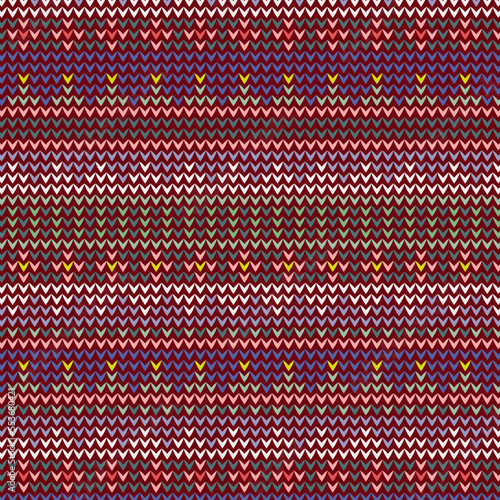 fair isle knit seamless vector pattern