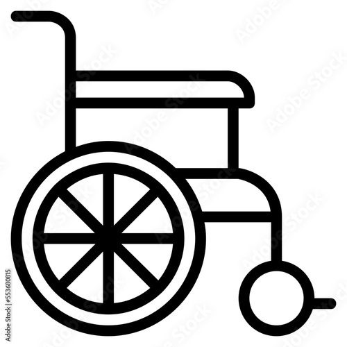 wheel chair outline icon