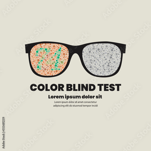 Color blind test poster