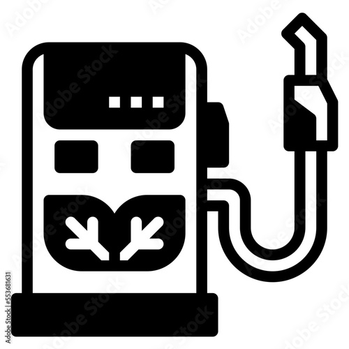 biofuel glyph icon