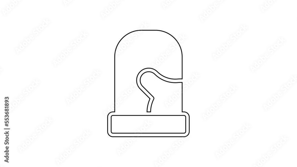 Black line Pair of knitted christmas mittens icon isolated on white background. Mitten icon. Merry Christmas and Happy New Year. 4K Video motion graphic animation Black line Pair of knitted christmas mittens icon isolated on white background. Mitten icon. Merry Christmas and Happy New Year. 4K Video motion graphic animation