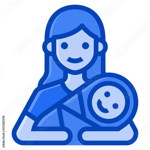 babysitter blue icon