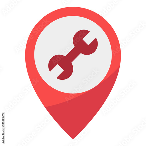 car repair flat icon