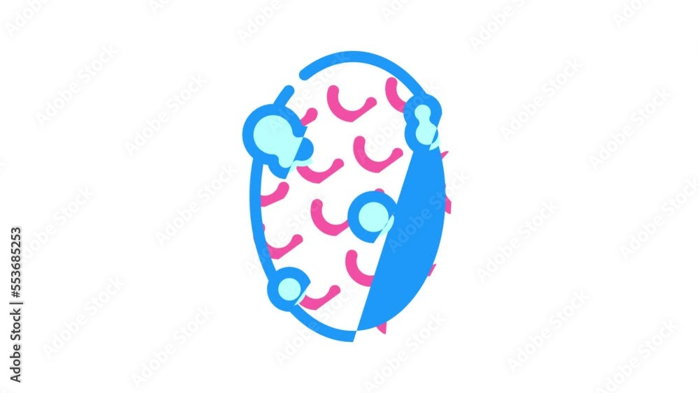anti cellulite soap color icon animation anti cellulite soap color icon animation