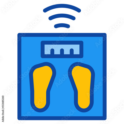 weighing two tone icon