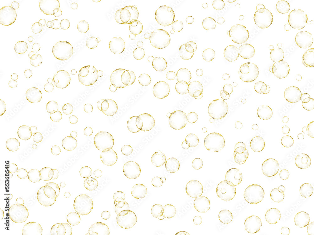 Gold bubbles texture, isolated object overlay, Golden abstract circles with glitter on transparent background Gold bubbles texture, isolated object overlay, Golden abstract circles with glitter on transparent background