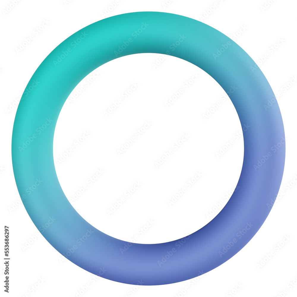 torus 3d render icon with transparent background torus 3d render icon with transparent background