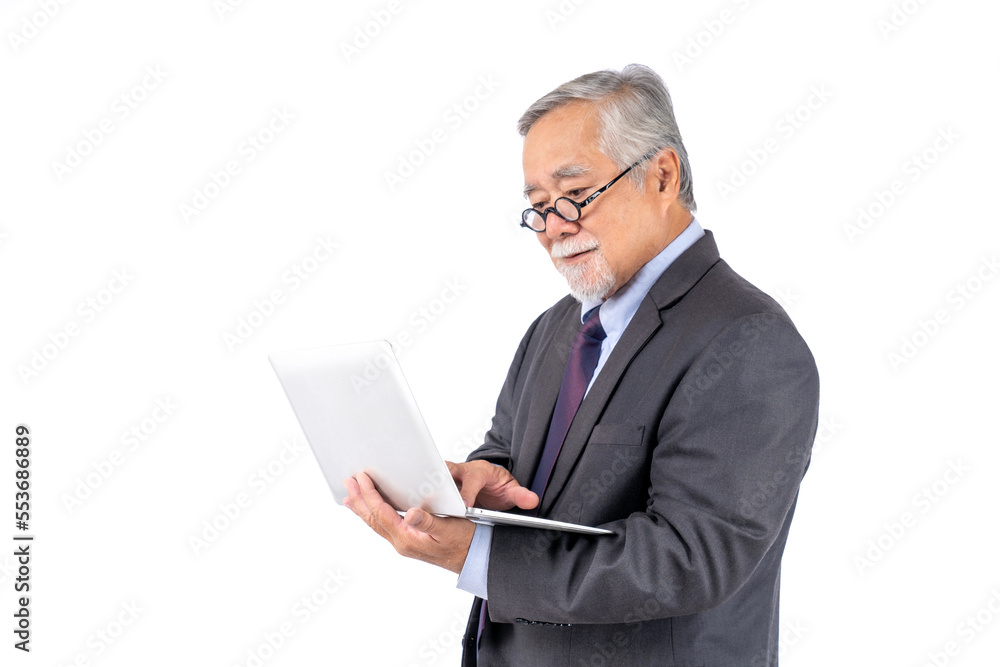 businessman working on laptop working on laptop pc computer white background studio portrait businessman working on laptop working on laptop pc computer white background studio portrait
