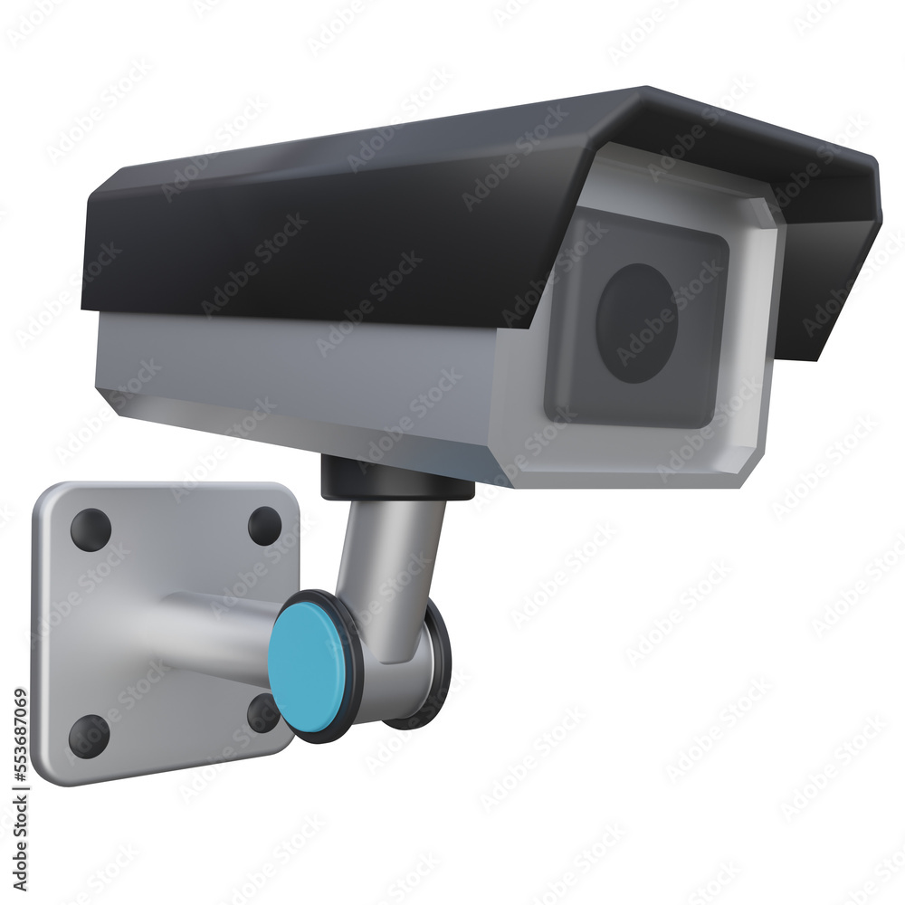 cctv 3d render icon with transparent background cctv 3d render icon with transparent background