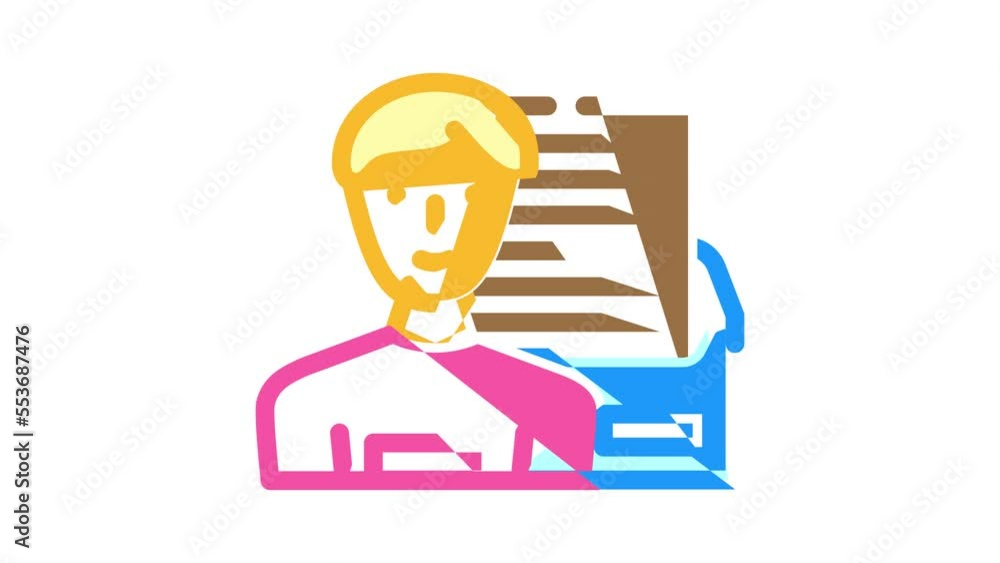 content syndication lead color icon animation content syndication lead color icon animation
