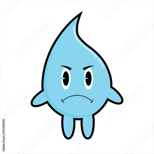 Cute Water Cartoon Illustration