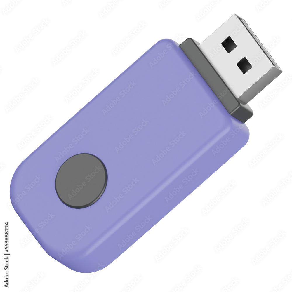 flash drive 3d render icon transparent background flash drive 3d render icon transparent background