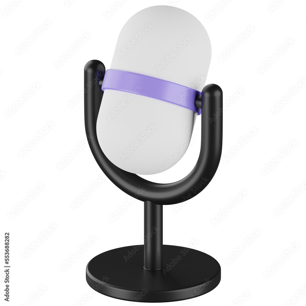 microphone mic 3d render icon transparent background microphone mic 3d render icon transparent background