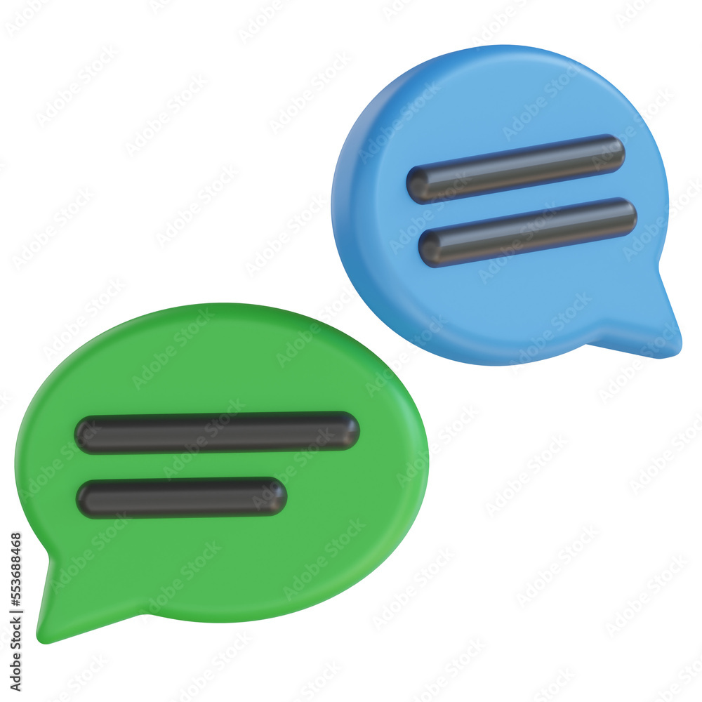 podcast chat 3d render icon illustration podcast chat 3d render icon illustration