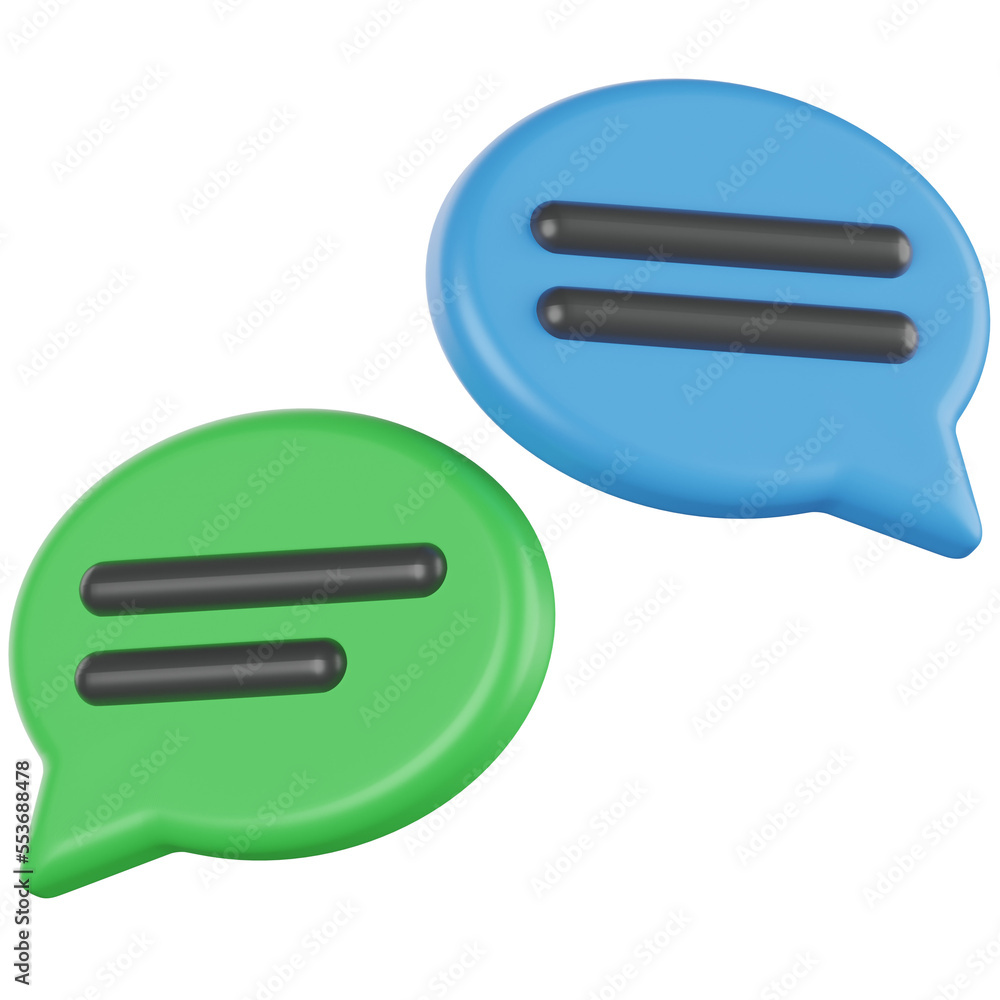 podcast chat 3d render icon illustration podcast chat 3d render icon illustration