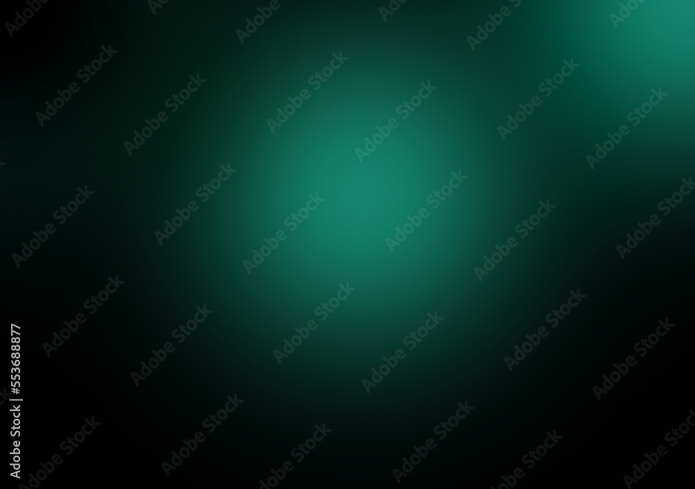 Black and dark Green smooth gradient abstract background image,Dark tone.Science or technology display concept.Metal or metallic color.spotlight in oom or studio.Graphic illustration. - obrazy, fototapety, plakaty 