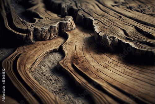 texture organique abstraite de bois avec résine et vernis