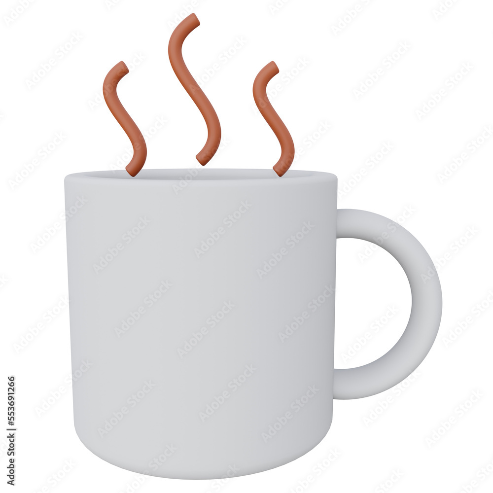 hot chocolate 3d render icon hot chocolate 3d render icon