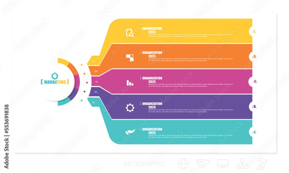 Vector illustration, infographics design, template, Business ...