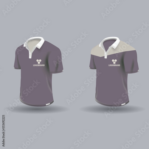 Vector polo t shirt design shirt mockup