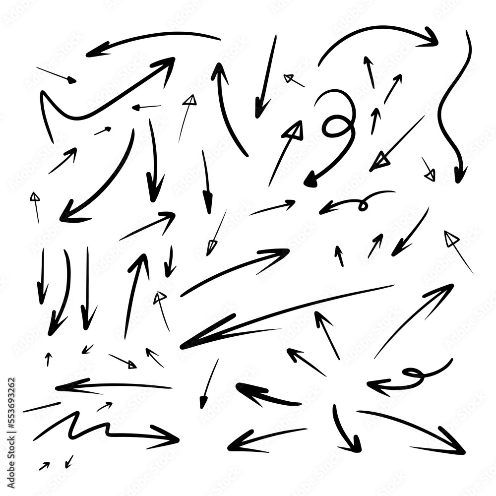 Set Hand drawn circle line sketch set. Vector circular scribble doodle round circles for message note mark design element. Pencil or pen graffiti bubble or ball draft illustration.