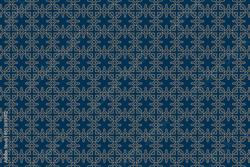 Vector seamless decorative geometric shapes pattern background