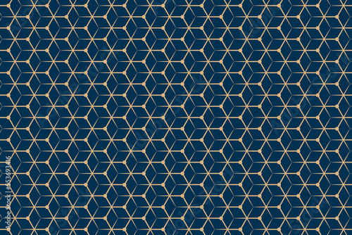 Vector seamless decorative geometric shapes pattern background
