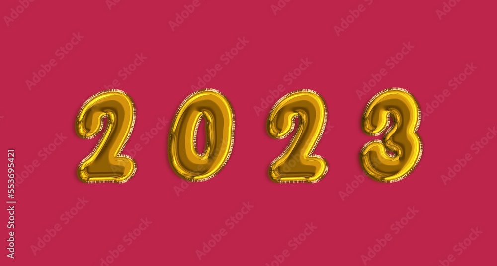 2023 numbers from balloons. New year concept. 2023 numbers from balloons. New year concept.