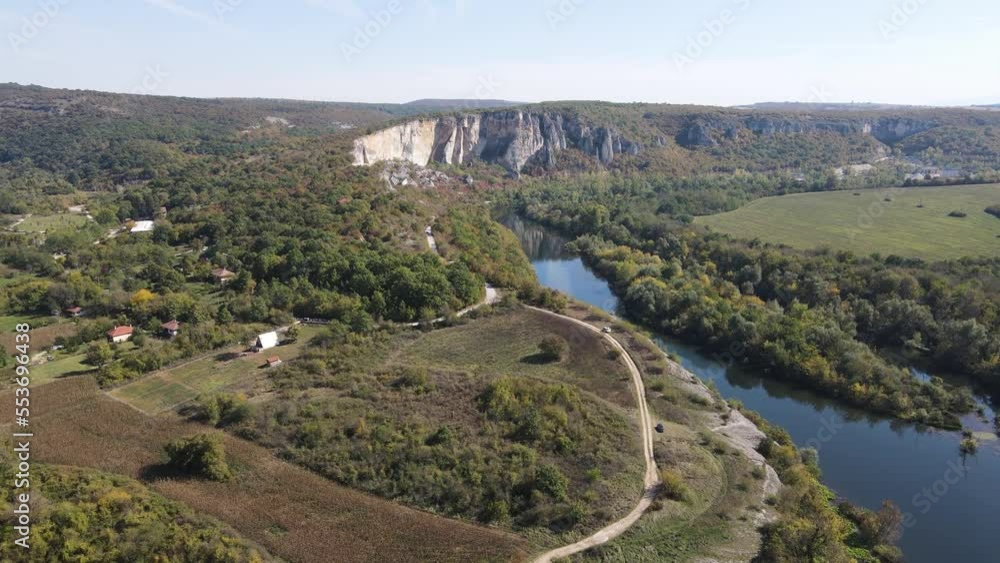 Aerial view of Iskar river, passing near village of Karlukovo, Balkan Mountains, Bulgaria
Aerial view of Iskar river, passing near village of Karlukovo, Balkan Mountains, Bulgaria