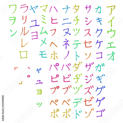 katakana カタカナ アイウエオ 日本語 Japanese