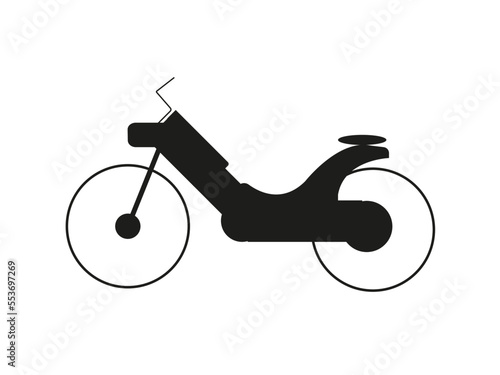 Silhouette de cyclomoteur