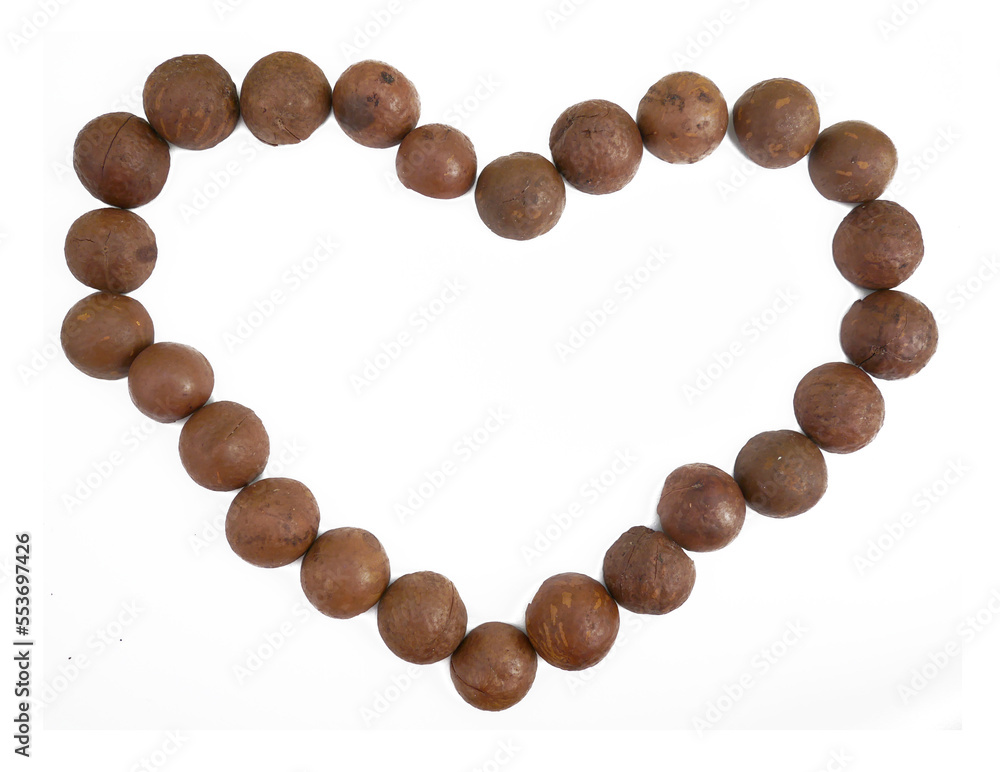 Walnut heart from the set Walnut heart from the set